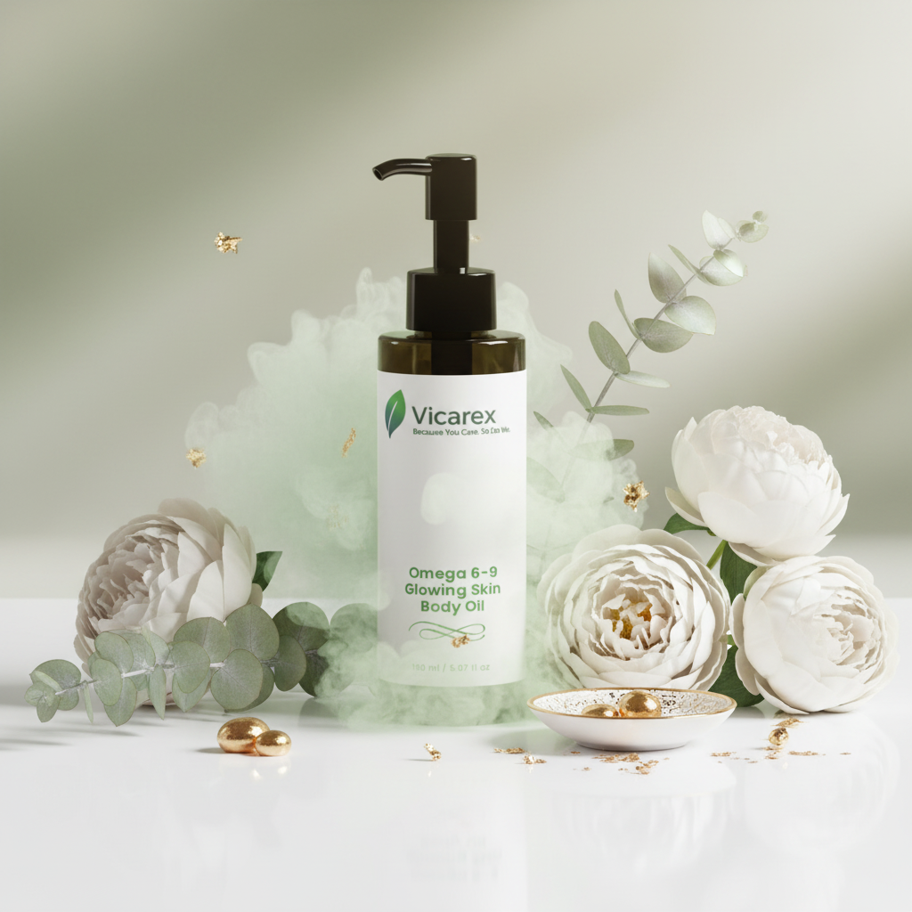 White Surface with Green Mist