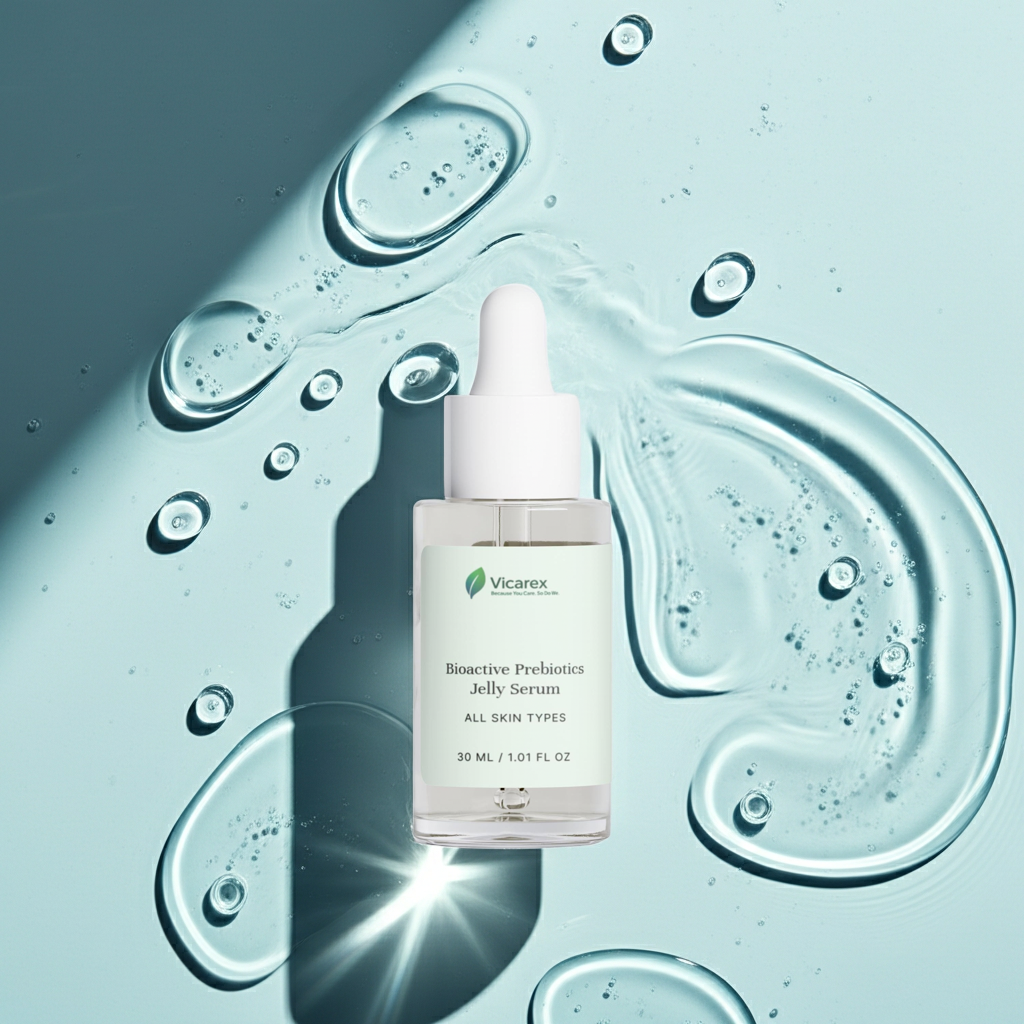 Vicarex Bioactive Prebiotics Jelly Serum: The Cooling, Jelly-Like Elixir That Nurtures Your Skin's Inner Ecosystem for Balanced, Radiant, and Deeply Hydrated Harmony Vicarex