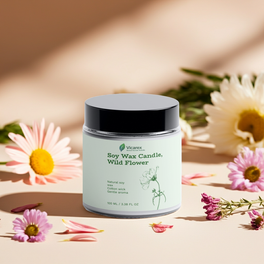A Meadow in a Jar: Falling in Love with the Vicarex Soy Wax Candle – Wild Flower vicarexhealth