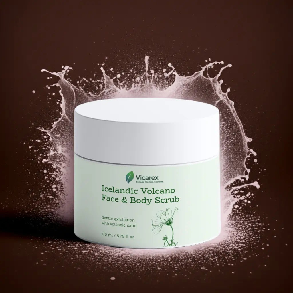 Vicarex Icelandic Volcano Face &amp; Body Scrub: The Fiery (But Gentle) Glow-Up That Turns Your Shower into a Nordic Spa Adventure  Imagine stepping into your shower on a gr Vicarex