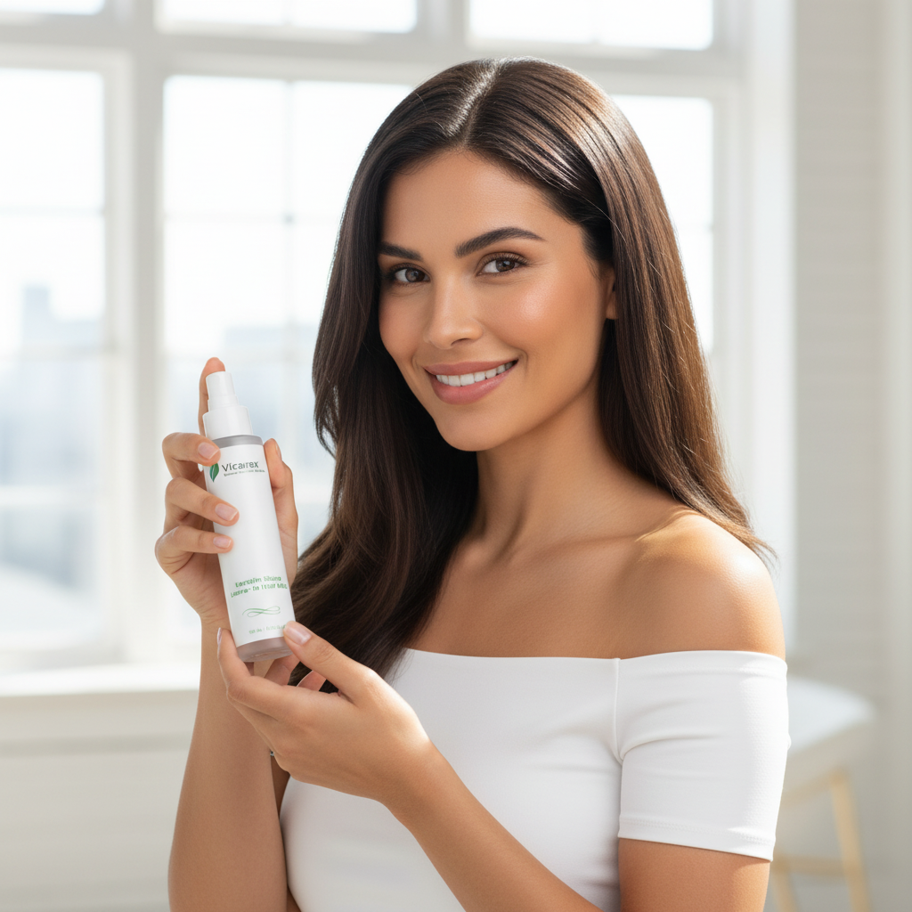 The Story of Shine: The Vicarex Health Leave-In Hair Shine Spray vicarexhealth