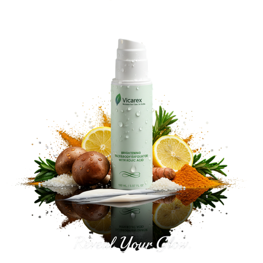 Vicarex Brightening Face & Body Exfoliator with Kojic Acid 5.07 fl oz VICAREX