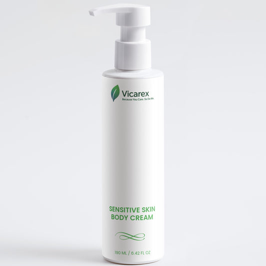 VICAREX Sensitive Skin Body Cream 6.42oz Gentle Hypoallergenic Soothing - vicarexhealth
