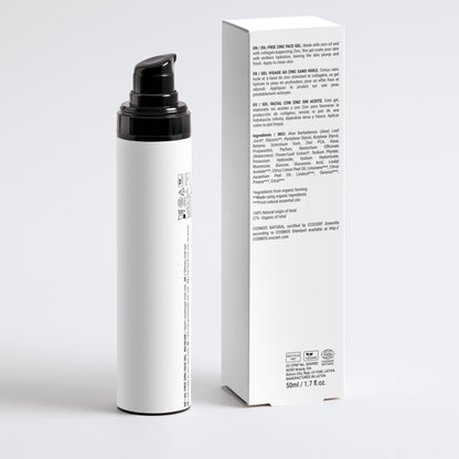 VICAREX Men's Oil-Free Face Gel Zinc Hemp Hyaluronic Acid 1.69oz, For Maximum Hydration