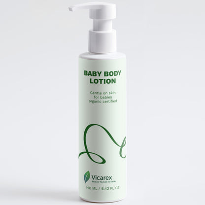VICAREX Organic Baby Body Lotion 6.42 fl oz Hypoallergenic