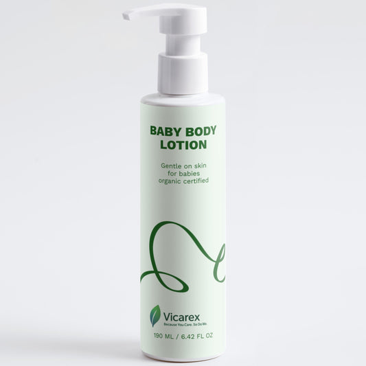 VICAREX Organic Baby Body Lotion 6.42 fl oz Hypoallergenic