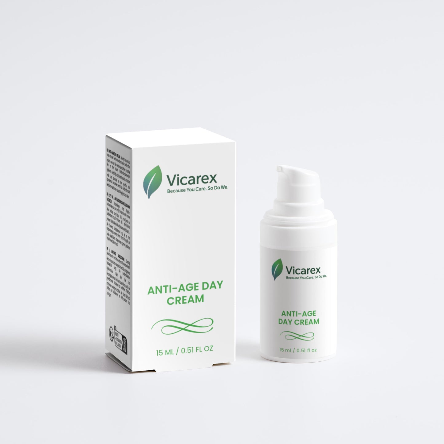 VICAREX Anti-Age Day Cream 0.51oz Hyaluronic Acid, Wrinkle Reduce