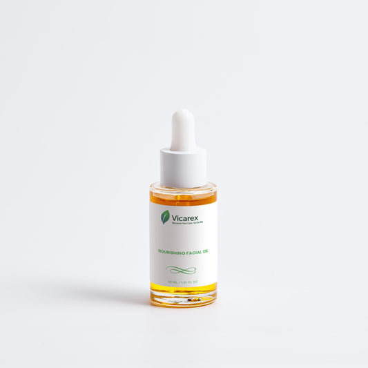 VICAREX Nourishing Facial Oil 1.01oz, Organic, For Dry Mature Skin