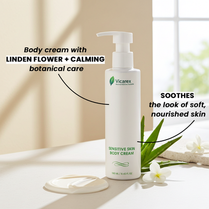 VICAREX Sensitive Skin Body Cream 6.42oz Gentle Hypoallergenic Soothing - vicarexhealth