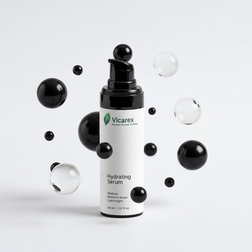 VICAREX Hydrating Face Serum, Bisabolol Cloudberry Peony, Silk Finish, 1.01 oz.