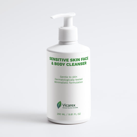 Sensitive Skin Face & Body Cleanser – Gentle, Soothing, Hydrating Formula