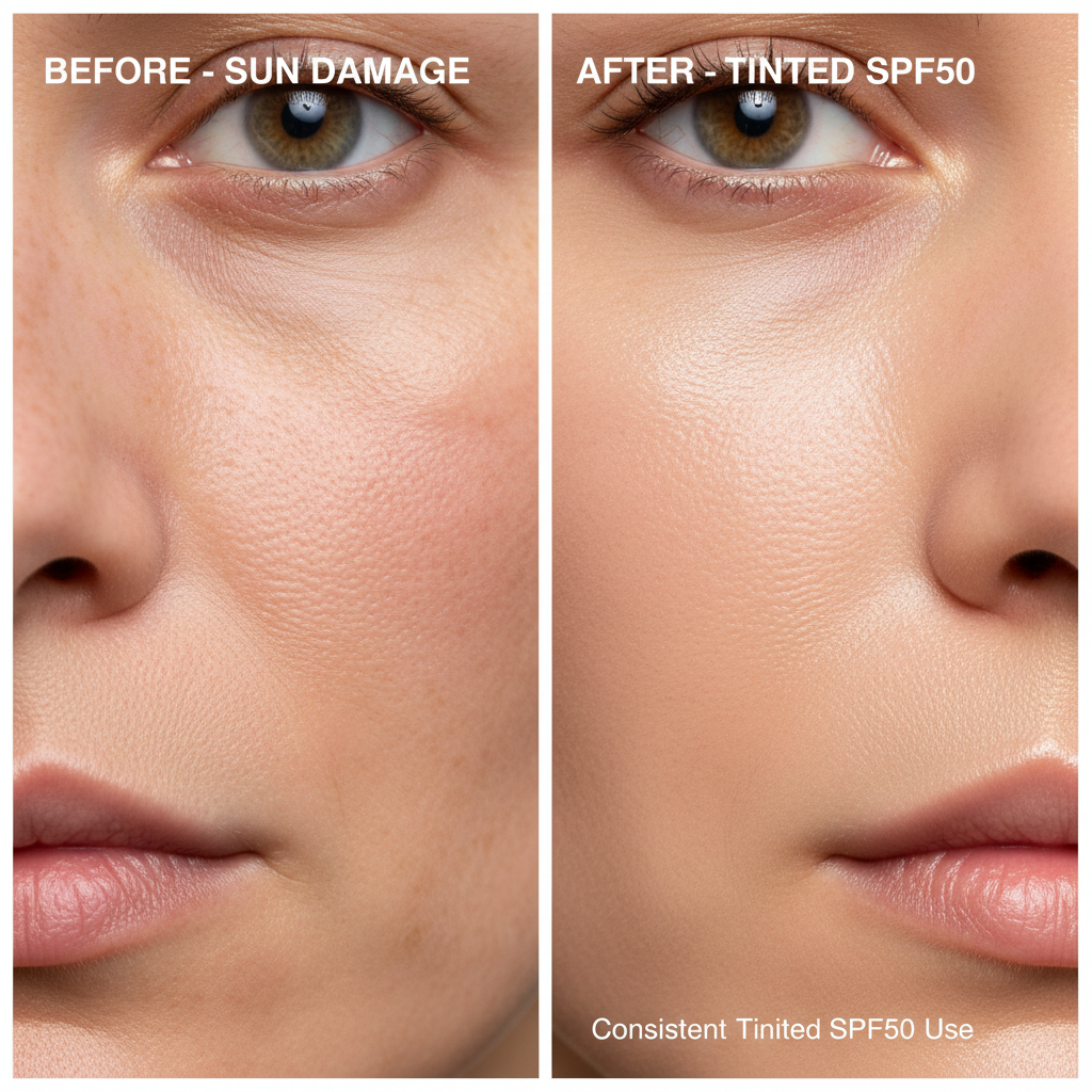 Before/After Skin Close-up