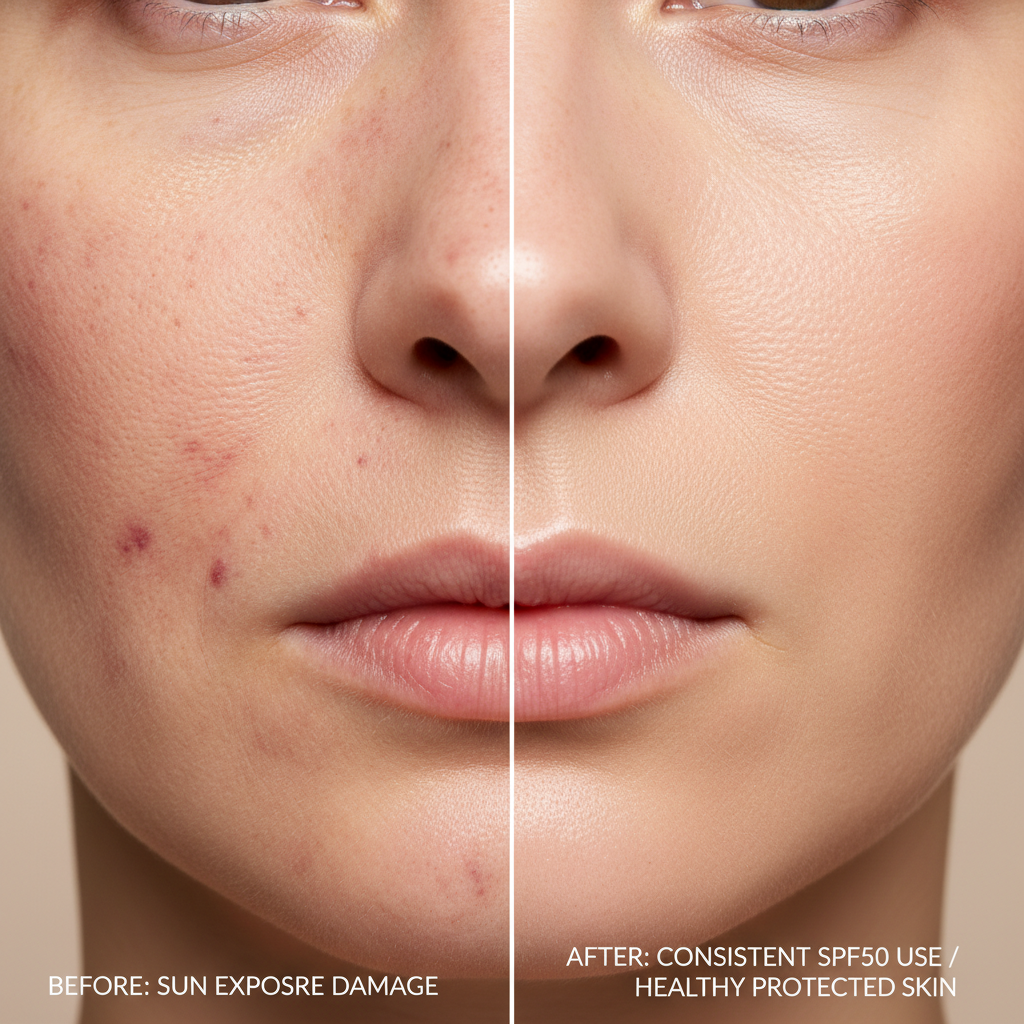 Before/After Skin Close-up