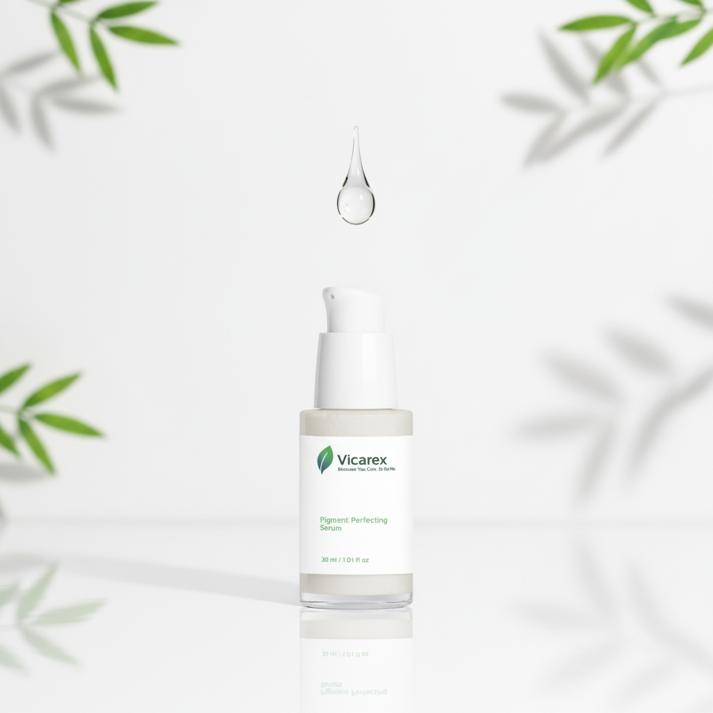 Elegant serum drop with bottle