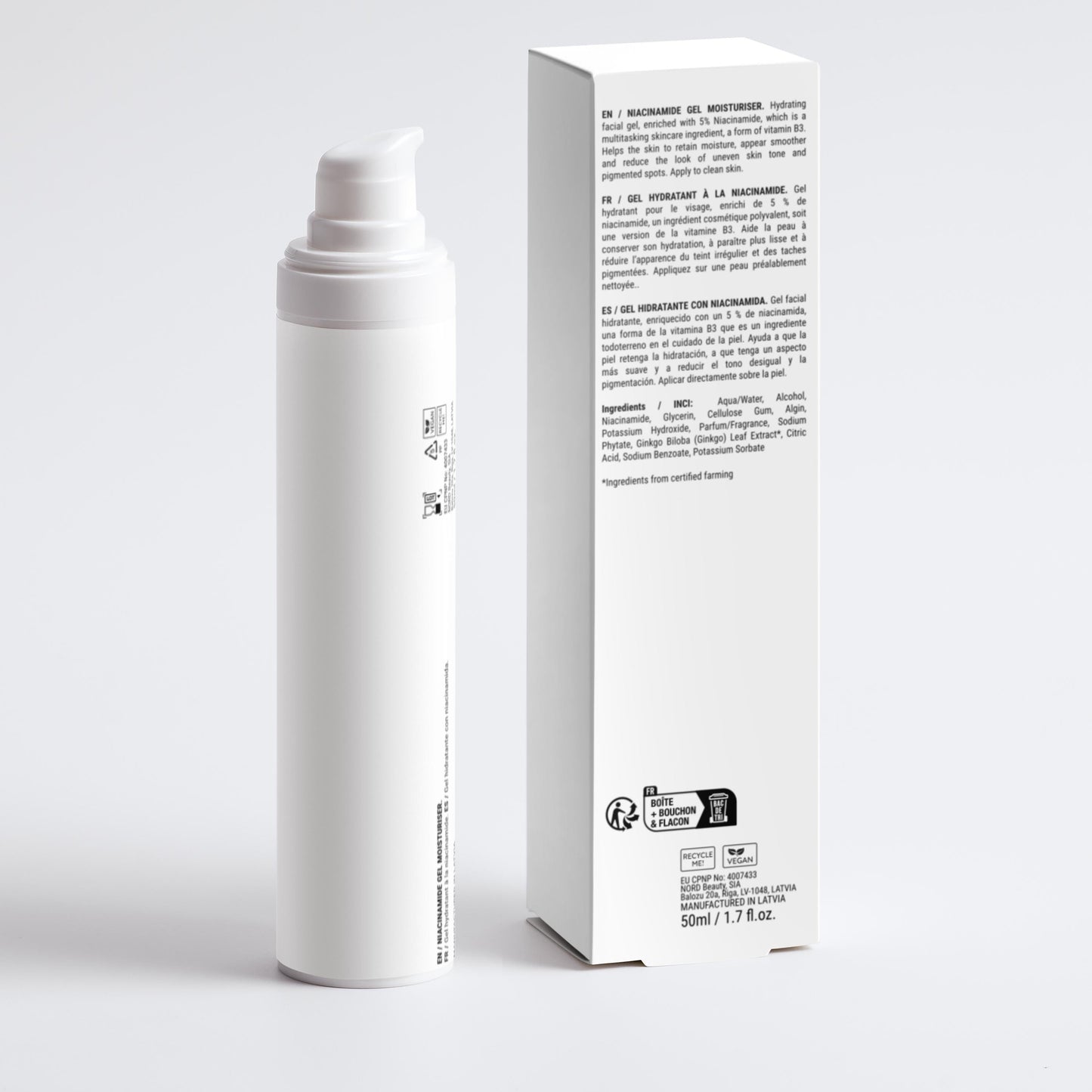 Vicarex Niacinamide Gel Moisturiser for Oily & Acne Prone Skin 50ml