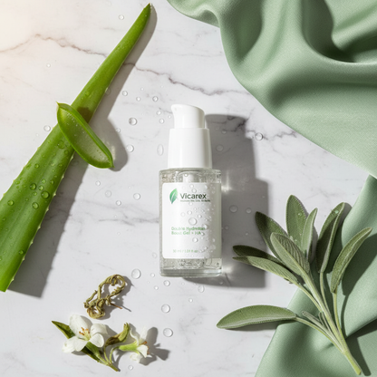 Flat Lay – Bottle + All Ingredients Overhead