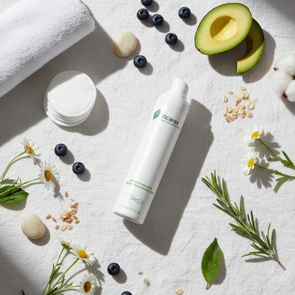 Flat lay with botanicals