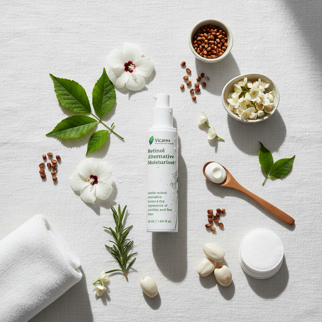 Flat lay with botanicals