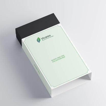 VICAREX Glowy Skin Trio, All Skin Types, Hydration & Anti-Aging Set