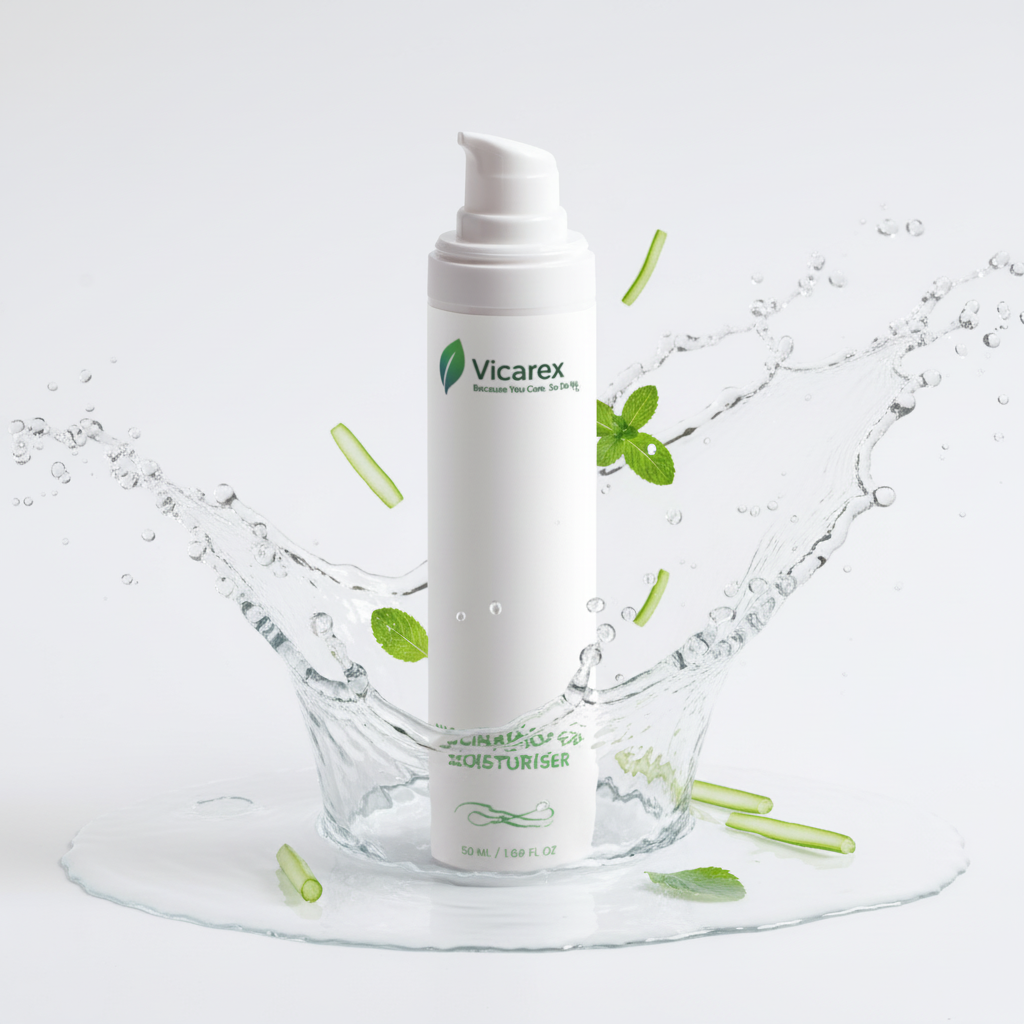 Gel moisturiser with clean water splashes