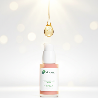 Golden serum droplet with elegant bottle