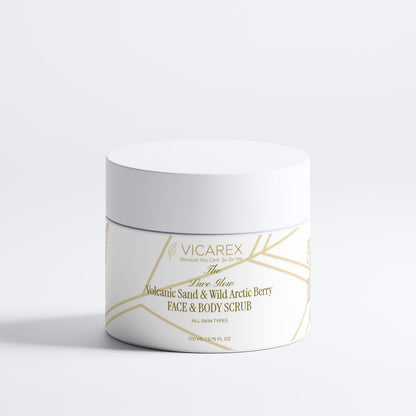 The Lava Glow Volcanic Sand & Wild Arctic Berry Face & Body Scrub Vicarex