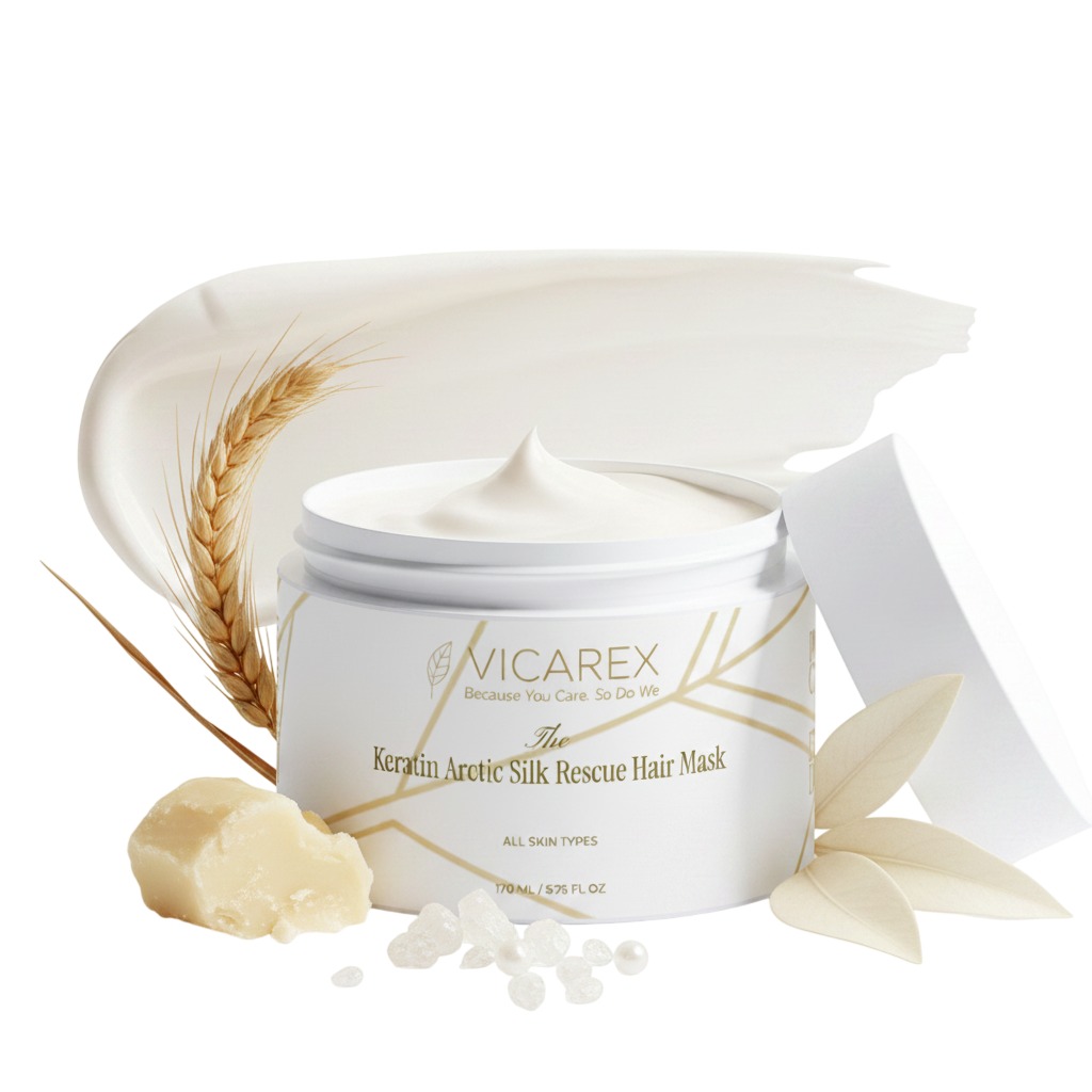 Vicarex Keratin Arctic Silk Rescue Hair Mask — Deep Repair & Strength Treatment Vicarex