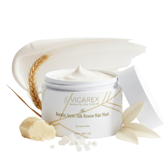 Vicarex Keratin Arctic Silk Rescue Hair Mask — Deep Repair & Strength Treatment Vicarex