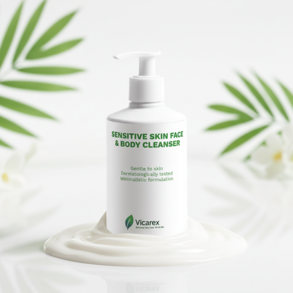 Hero shot with creamy cleanser texture