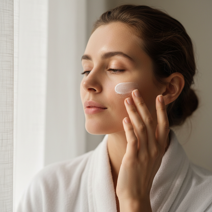 How to Use – Woman Applying Cream