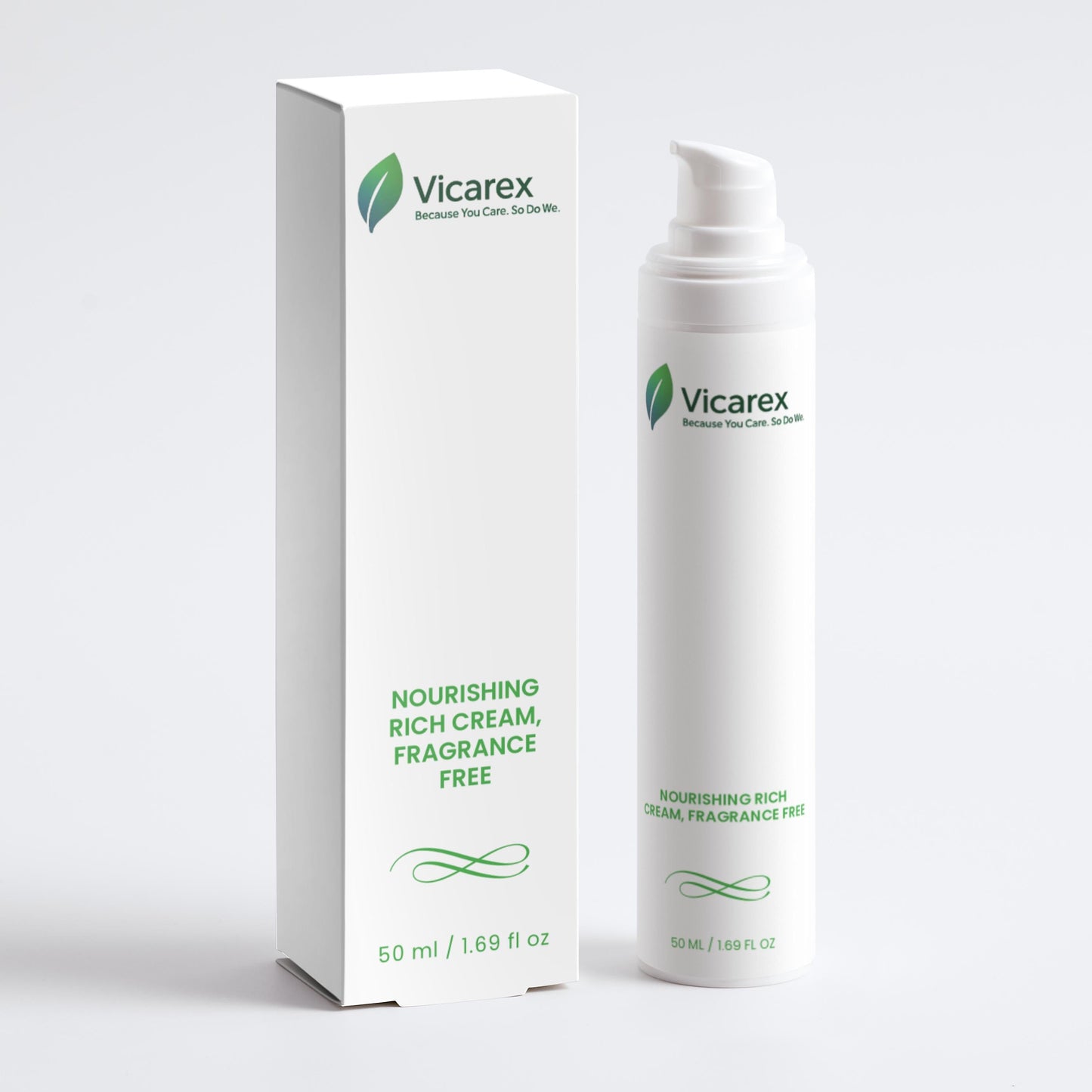 VICAREX Nourishing Rich Face Cream 1.69oz, For Dry Mature Skin, Fragrance-Free