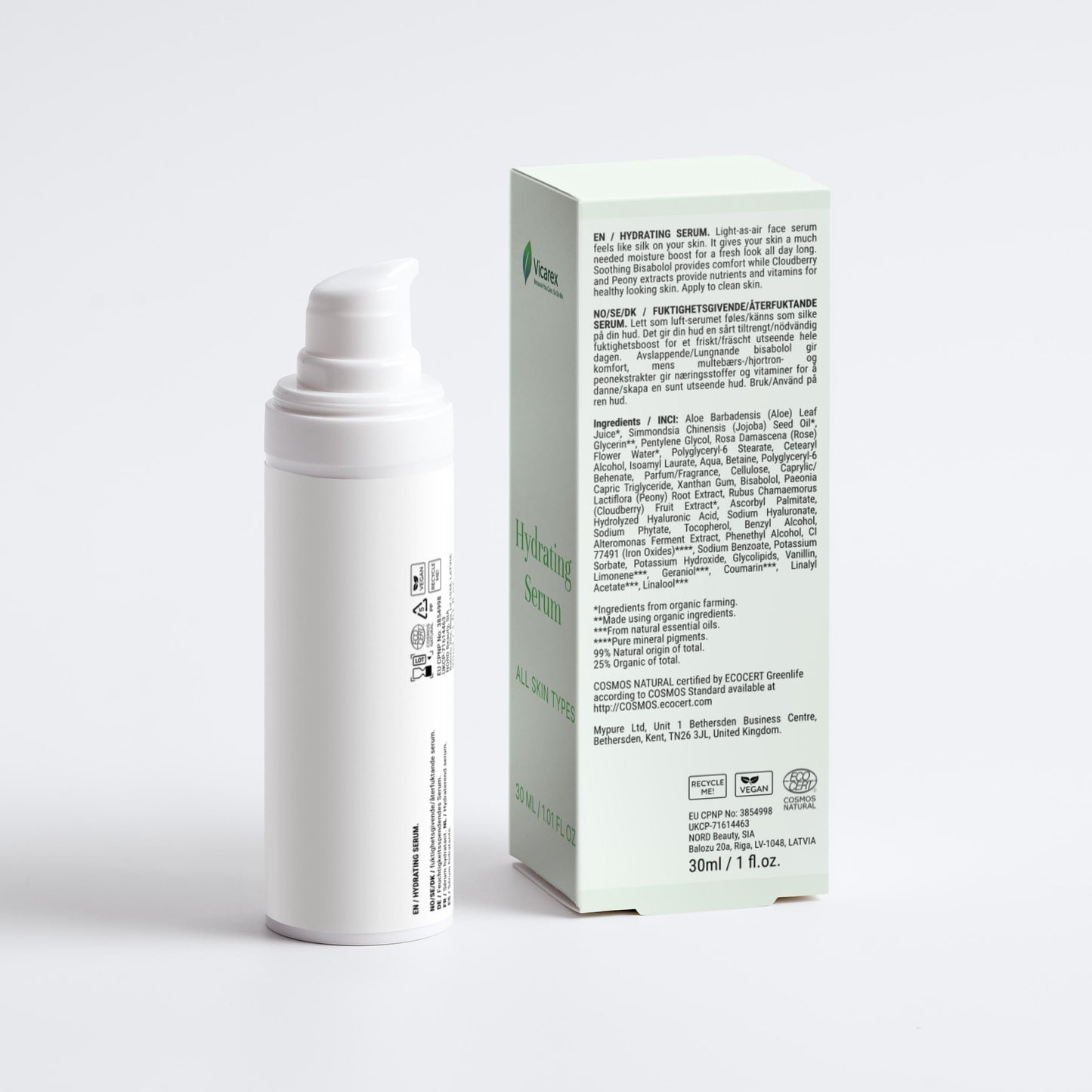 VICAREX The Ultimate Hydration Duo Face Moisturizer & Serum Hyaluronic