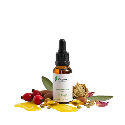 Nourishing Facial Oil Organic Anti Aging Hydrating Glow Skin Care Serum 15 ML VICAREX