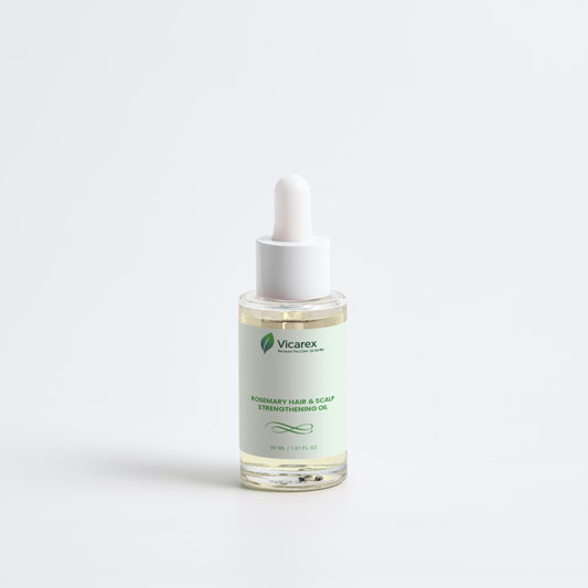 VICAREX Rosemary Hair & Scalp Strengthening Oil 1.01oz Growth Serum - vicarexhealth