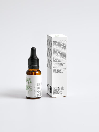 Vicarex Organic Facial Oil 15 ML – Certified Nourishing Anti-Aging Serum | Amber | COSMOS Organic VICAREX