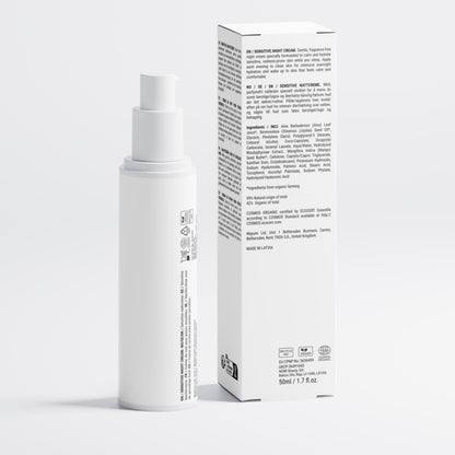 VICAREX Sensitive Skin Overnight Cream 1.69oz Fragrance-Free Gentle