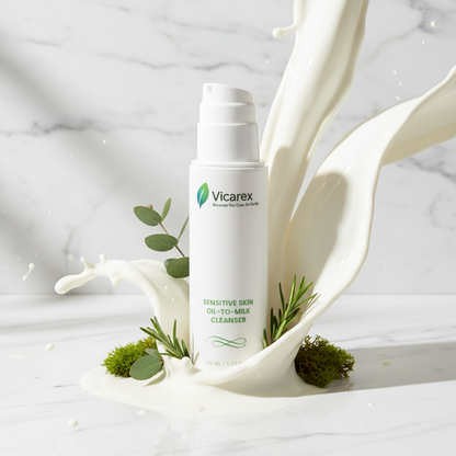 Milk cascading elegantly around bottle