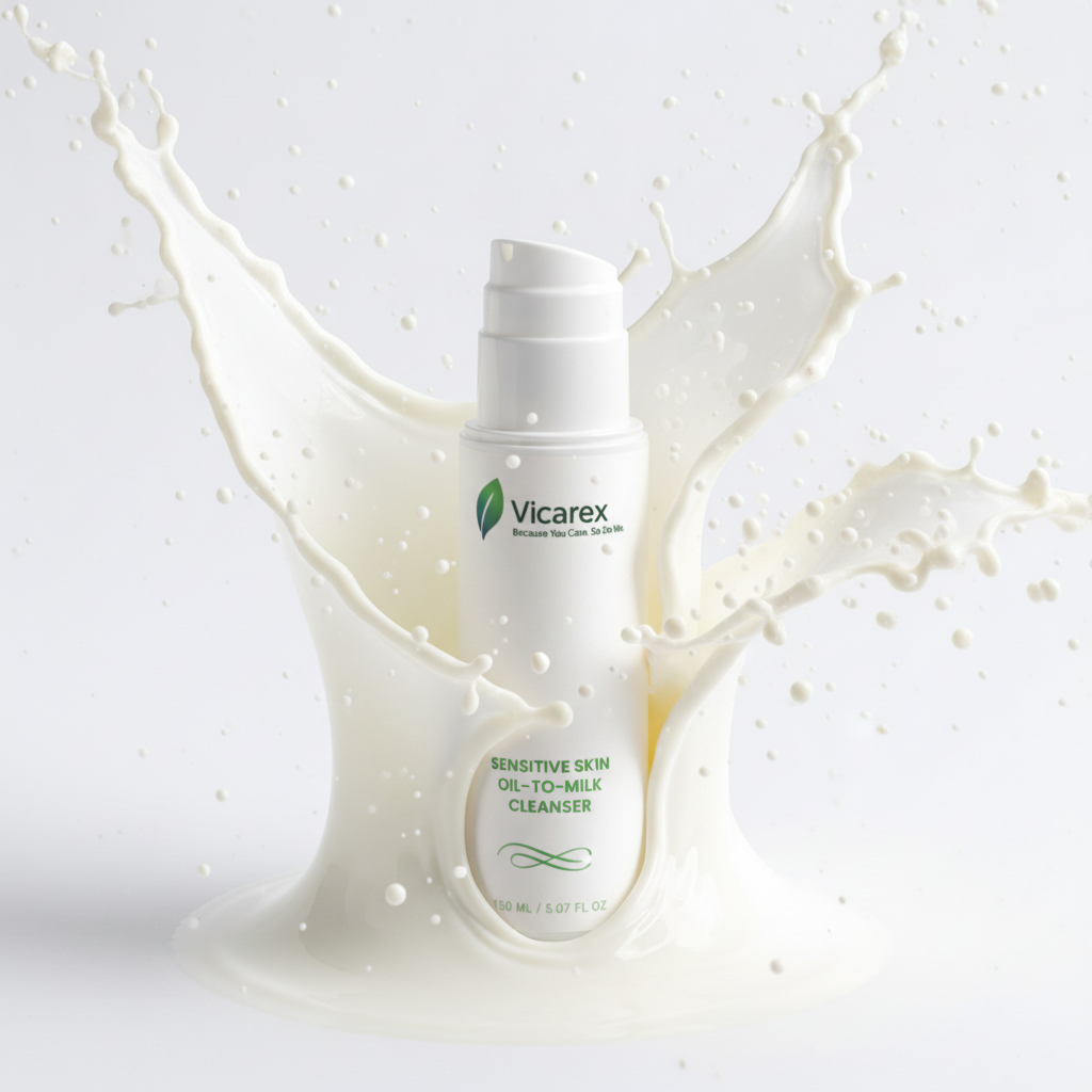 Milk splashing dynamically around bottle