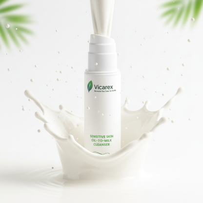 Milk spraying upward in fountain effect