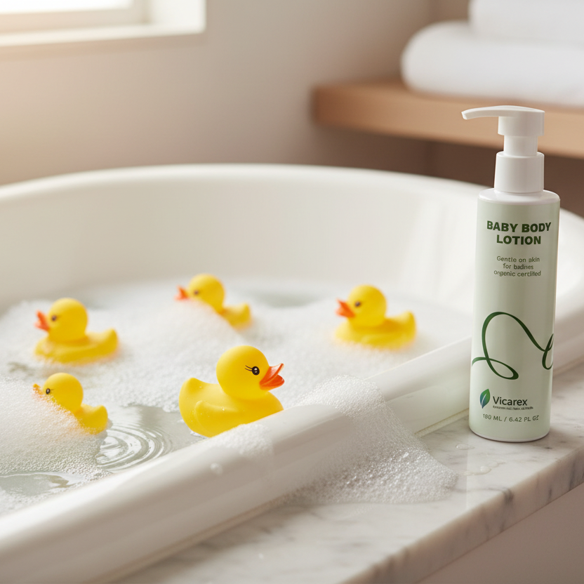 VICAREX Organic Baby Body Lotion 6.42 fl oz Hypoallergenic