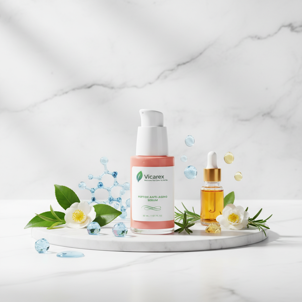 Peptide serum with premium anti-aging ingredients