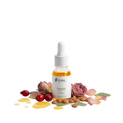 Facial Oil Organic Nourishing Anti Aging Glow Hydrating Skin Repair Serum 15 ML VICAREX