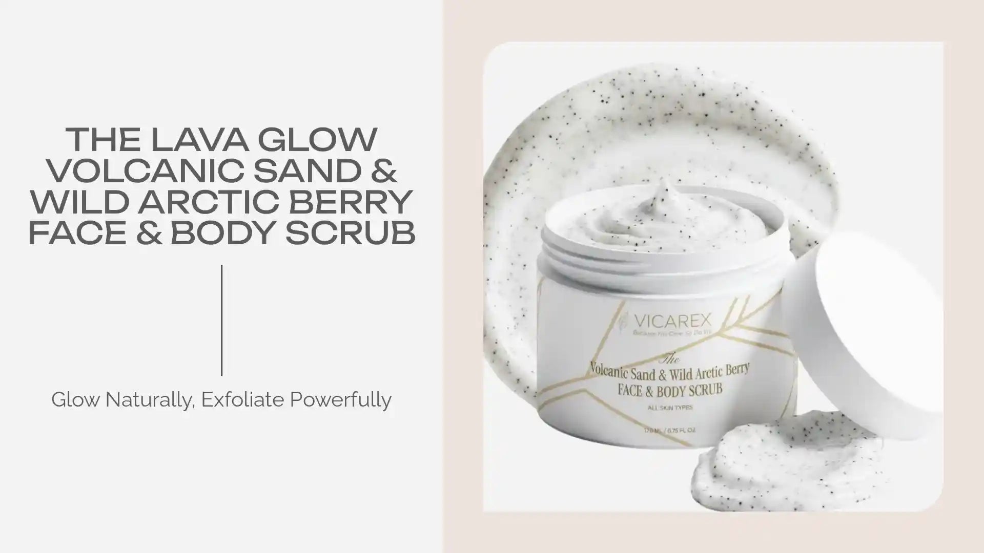 The Lava Glow Volcanic Sand & Wild Arctic Berry Face & Body Scrub by@Outfy