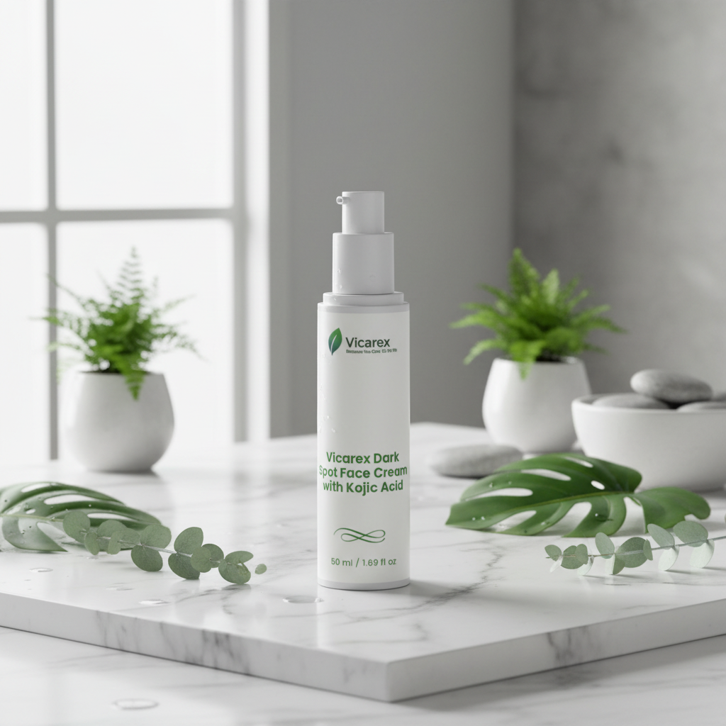 Product on Marble with Botanicals