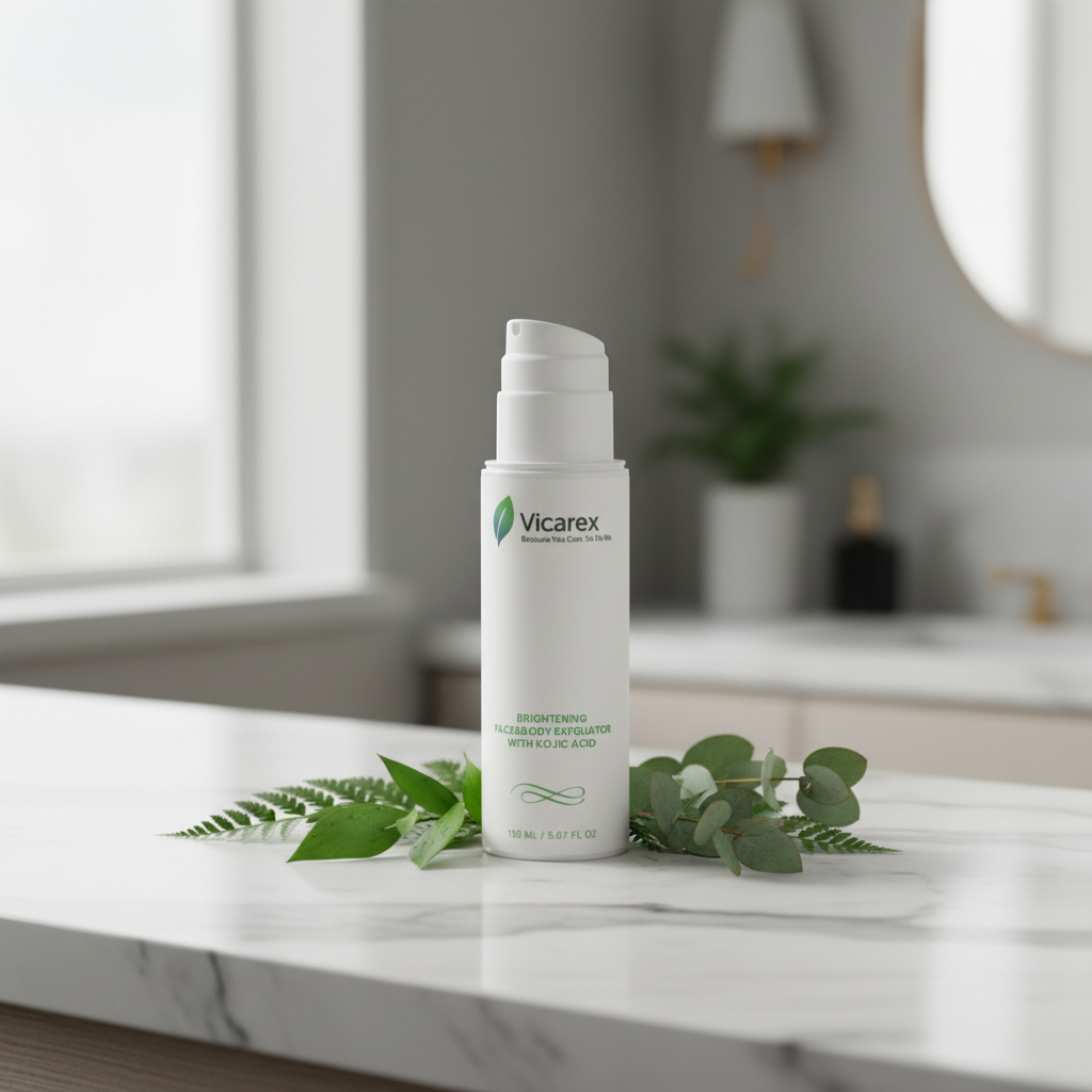 Product with Botanicals on Marble