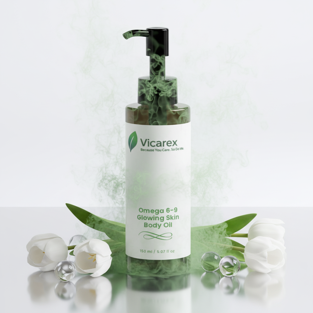 Silver-White with Green Mist