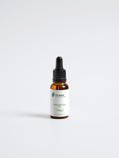 Vicarex Organic Facial Oil 15 ML – Certified Nourishing Anti-Aging Serum | Amber | COSMOS Organic VICAREX