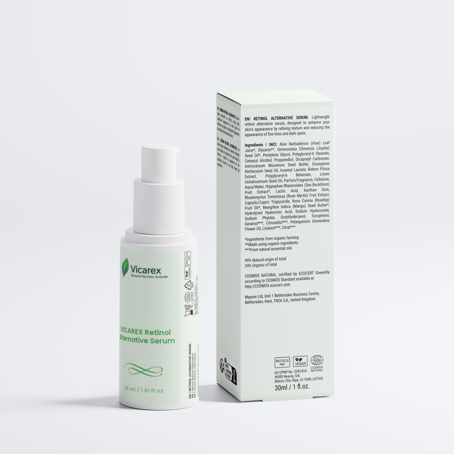 VICAREX | Retinol Alternative Serum 1.01 fl oz, Anti-Aging Fine Lines & Wrinkles