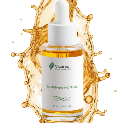Vicarex Organic Facial Oil 30 ML – 11 Botanical Oils for Deep Hydration, Radiance & Anti-Aging VICAREX