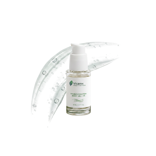 VICAREX Double Hydration Boost Gel with Multi-Molecular Hyaluronic Acid (HA) – Ultra-Hydrating Plumping Moisture Gel for Deep Skin Replenishment & Radiance VICAREX